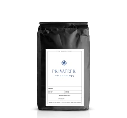 The Privateer Coffee Co. Coffee with Mushrooms Medium Roast — coffee blend — front package